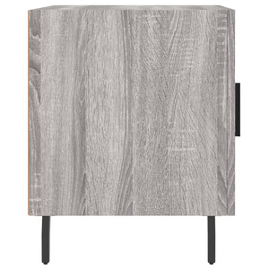 Comodini 2 pz Grigio Sonoma 40x40x50 cm in Legno Multistrato