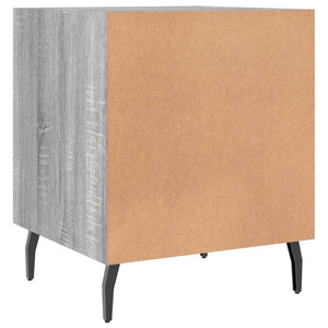 Comodini 2 pz Grigio Sonoma 40x40x50 cm in Legno Multistrato