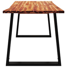 Carica l&#39;immagine nel visualizzatore di Gallery, Tavolo da Pranzo Bordi Vivi 140x80x75 cm Legno Massello Acacia