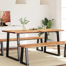 Carica l&#39;immagine nel visualizzatore di Gallery, Tavolo da Pranzo Bordi Vivi 160x80x75 cm Legno Massello Acacia