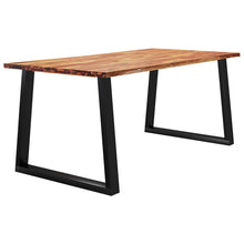 Carica l&#39;immagine nel visualizzatore di Gallery, Tavolo da Pranzo Bordi Vivi 180x90x75 cm Legno Massello Acacia