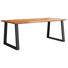 Carica l&#39;immagine nel visualizzatore di Gallery, Tavolo da Pranzo Bordi Vivi 200x90x75 cm Legno Massello Acacia