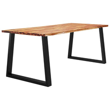 Carica l&#39;immagine nel visualizzatore di Gallery, Tavolo da Pranzo Bordi Vivi 200x90x75 cm Legno Massello Acacia