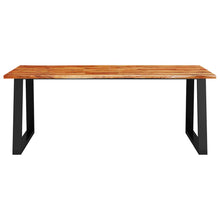 Carica l&#39;immagine nel visualizzatore di Gallery, Tavolo da Pranzo Bordi Vivi 200x90x75 cm Legno Massello Acacia