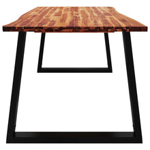 Carica l&#39;immagine nel visualizzatore di Gallery, Tavolo da Pranzo Bordi Vivi 200x90x75 cm Legno Massello Acacia
