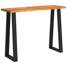 Load image into Gallery viewer, Mobiletto Consolle Bordi Vivi 110x35x80 cm Legno Massello Acacia