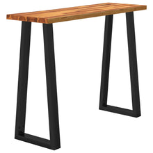 Load image into Gallery viewer, Mobiletto Consolle Bordi Vivi 110x35x80 cm Legno Massello Acacia