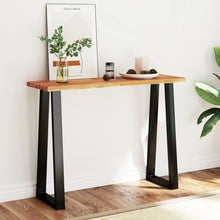 Load image into Gallery viewer, Mobiletto Consolle Bordi Vivi 110x35x80 cm Legno Massello Acacia