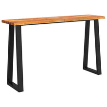Laden Sie das Bild in den Galerie-Viewer, Mobiletto Consolle Bordi Vivi 140x40x80 cm Legno Massello Acacia