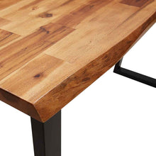 Laden Sie das Bild in den Galerie-Viewer, Mobiletto Consolle Bordi Vivi 140x40x80 cm Legno Massello Acacia