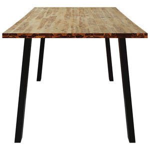 Tavolo da Pranzo 150x90x75 cm in Legno Massello di Acacia