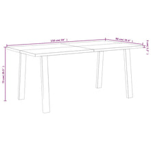 Charger l&#39;image dans la galerie, Tavolo da Pranzo 150x90x75 cm in Legno Massello di Acacia