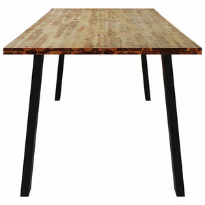 Tavolo da Pranzo 200x90x75 cm in Legno Massello di Acacia