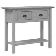 Laden Sie das Bild in den Galerie-Viewer, Tavolo Consolle BODO 91x35x74 cm Legno Massello Pino Grigio