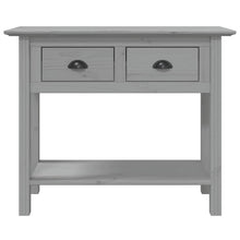 Laden Sie das Bild in den Galerie-Viewer, Tavolo Consolle BODO 91x35x74 cm Legno Massello Pino Grigio
