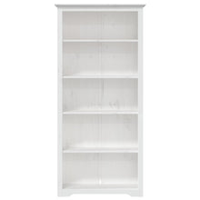 Charger l&#39;image dans la galerie, Libreria BODO 5 Ripiani 82x40x173 cm Legno Massello Pino Bianco