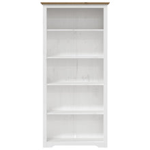 Charger l&#39;image dans la galerie, Libreria BODO 5 Ripiani 82x40x173cm Legno Massello Pino Marrone