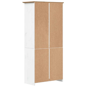 Libreria BODO 5 Ripiani 82x40x173cm Legno Massello Pino Marrone