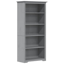 Charger l&#39;image dans la galerie, Libreria BODO 5 Ripiani 82x40x173 cm Legno Massello Pino Grigia