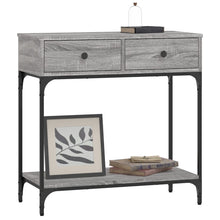 Indlæs billede til gallerivisning Mobiletto Consolle Grigio Sonoma 75x34,5x75cm Legno Multistrato
