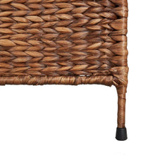 Carica l&#39;immagine nel visualizzatore di Gallery, Separè 3 Pannelli Marrone 122x180cm in Giacinto d&#39;Acqua e metallo