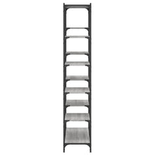 Carica l&#39;immagine nel visualizzatore di Gallery, Libreria Grigio Sonoma 100x32x170 cm Legno Multistrato e Ferro