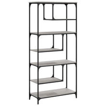 Carica l&#39;immagine nel visualizzatore di Gallery, Libreria Grigio Sonoma 81x36x176 cm in Legno Multistrato