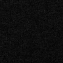 Carica l&#39;immagine nel visualizzatore di Gallery, Divano a 2 Posti con 2 Cuscini Decorativi Nero 140 cm in Tessuto