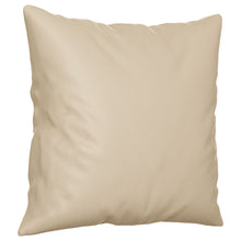 Carica l&#39;immagine nel visualizzatore di Gallery, Divano 2 Posti con 2 Cuscini Decorativi Crema 120 cm Tessuto Microfibra