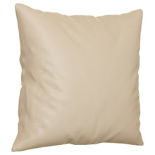 Carica l&#39;immagine nel visualizzatore di Gallery, Divano 2 Posti con 2 Cuscini Decorativi Crema 140 cm Tessuto Microfibra