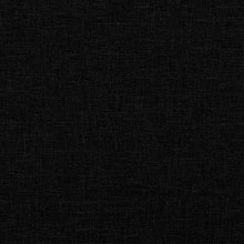 Carica l&#39;immagine nel visualizzatore di Gallery, Set 2 Divani + Pouf Poggiapiedi con Cuscini Nero in Tessuto