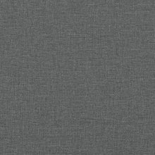 Carica l&#39;immagine nel visualizzatore di Gallery, Set 2 Divani + Pouf Poggiapiedi con Cuscini Grigio Scuro in Tessuto