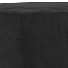 Carica l&#39;immagine nel visualizzatore di Gallery, Set 2 Divani + Pouf poggiapiedi Nero in Velluto