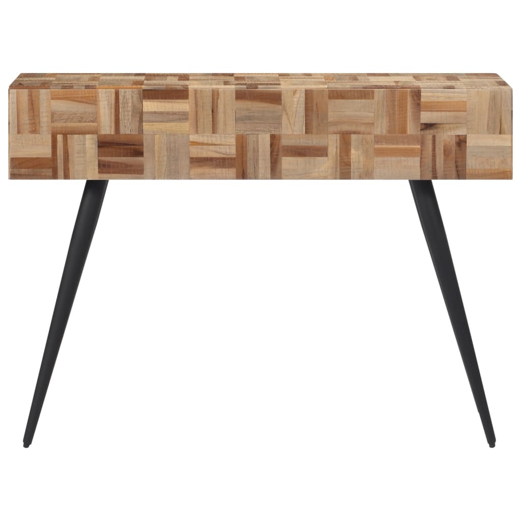 Mobiletto Consolle 110x34x80 cm Teak Massello di Recupero