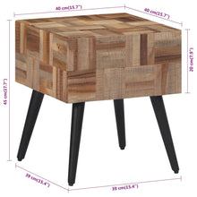 Indlæs billede til gallerivisning Tavolino 40x40x45 cm Teak Massello di Recupero