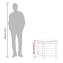 Carica l&#39;immagine nel visualizzatore di Gallery, Box da Giardino Bianco 50x49x56,5 cm in Massello di Abete