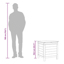 Carica l&#39;immagine nel visualizzatore di Gallery, Box da Giardino Marrone 50x49x56,5 cm in Massello di Abete