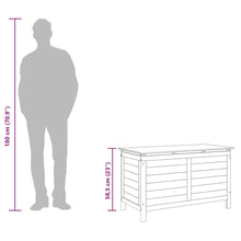 Carica l&#39;immagine nel visualizzatore di Gallery, Baule da Giardino 99x49,5x58,5cm in Massello di Abete Antracite
