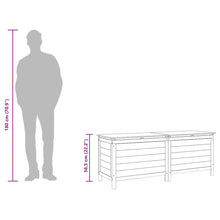 Carica l&#39;immagine nel visualizzatore di Gallery, Baule da Giardino Bianco 150x50x56,5 cm in Massello di Abete