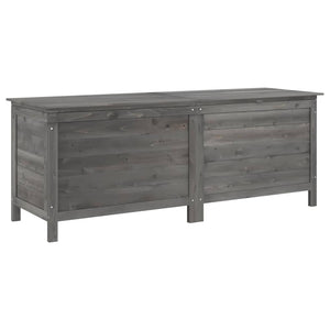 Baule da Giardino 150x50x56,5 cm in Massello di Abete Antracite