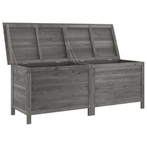Baule da Giardino 150x50x56,5 cm in Massello di Abete Antracite