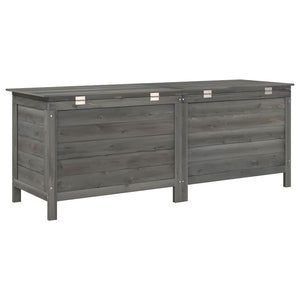 Baule da Giardino 150x50x56,5 cm in Massello di Abete Antracite