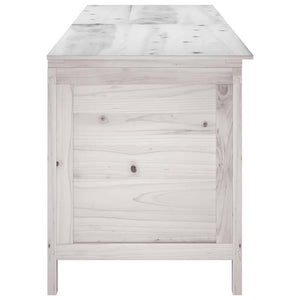 Baule da Giardino 198,5x50x56,5 cm in Massello di Abete Bianco
