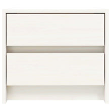 Carica l&#39;immagine nel visualizzatore di Gallery, Comodini 2 pz Bianchi 40x31x35,5 cm in Legno Massello di Pino