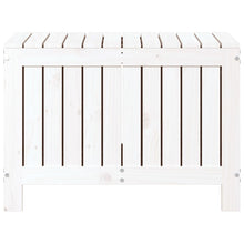 Carica l&#39;immagine nel visualizzatore di Gallery, Baule da Giardino Bianco 76x42,5x54cm in Massello di Pino