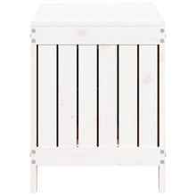 Carica l&#39;immagine nel visualizzatore di Gallery, Baule da Giardino Bianco 76x42,5x54cm in Massello di Pino