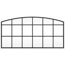 Load image into Gallery viewer, Specchio da Parete Nero 80x40 cm Arco in Ferro