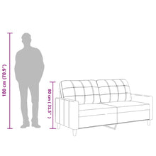 Carica l&#39;immagine nel visualizzatore di Gallery, Divano a 2 Posti Cappuccino 140 cm in Similpelle
