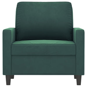 Poltrona Verde Scuro 60 cm Velluto