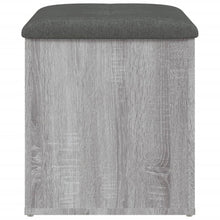 Laden Sie das Bild in den Galerie-Viewer, Pouf Contenitore Grigio Sonoma 42x42x45 cm in Legno Multistrato